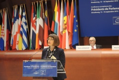 15 September 2016 The National Assembly Speaker talks about cooperation between national parliaments and the Council of Europe